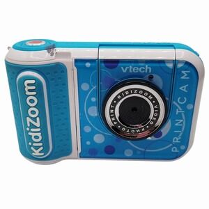 VTech Kidizoom PrintCam Kids Digital Camera Instant Printer Blue Tested